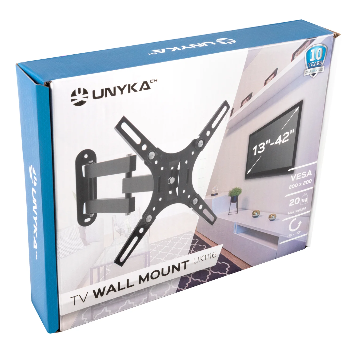 Suporte de Parede UNYKAch UK1116 para TV e Monitor Plasma/LED/LCD até 42" Preto - Imagem 5