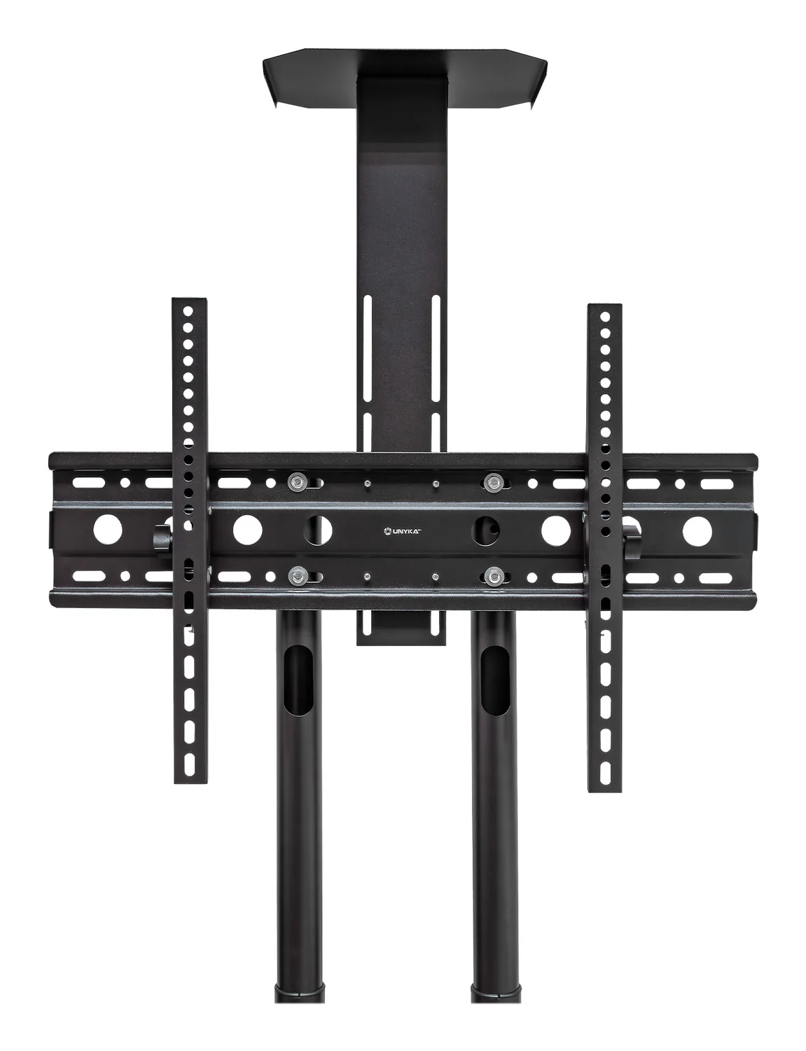 Suporte de Chão UNYKAch UK501 para TV/Monitor 32" a 75" até 45kg Móvel com Rodas e Tabuleiros Preto - Imagem 4