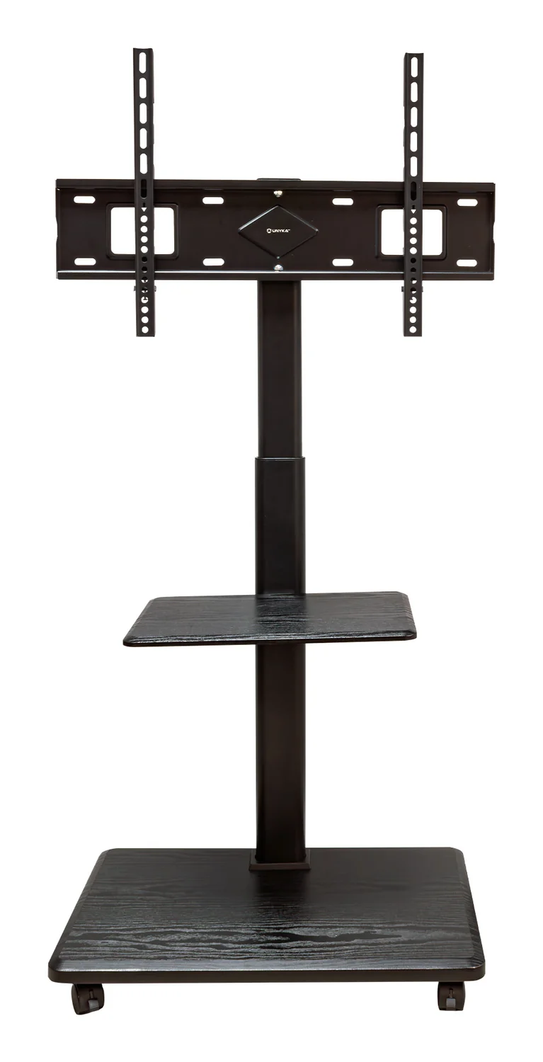 Suporte de chão móvel UNYKAch UK520B para TV/monitor 32"-75" com rodas e tabuleiro