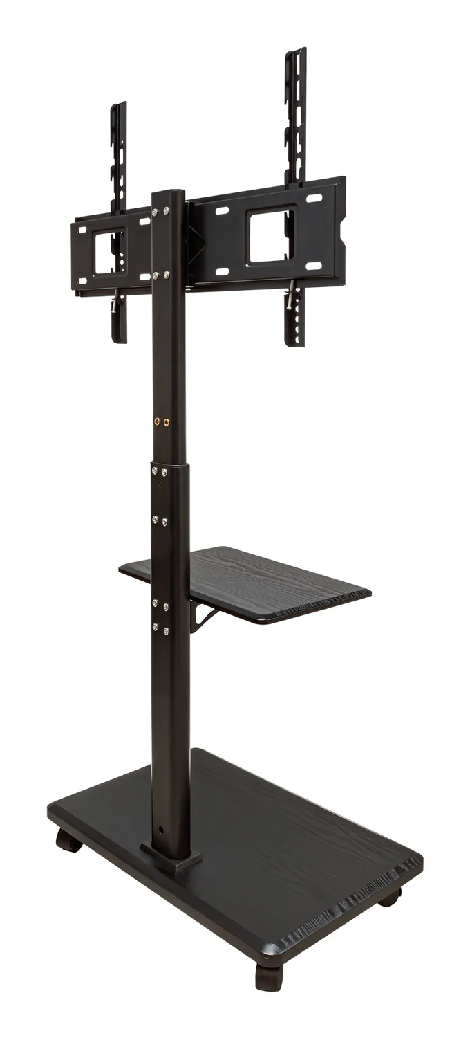 Suporte de chão móvel UNYKAch UK520B para TV/monitor 32"-75" com rodas e tabuleiro - Imagem 5