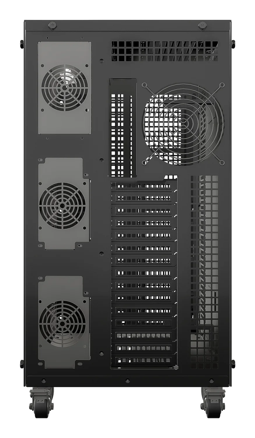 Caixa E-ATX UNYKAch UNY Pro 1500 Tower preta com suporte para refrigeração líquida 480 mm - Imagem 2