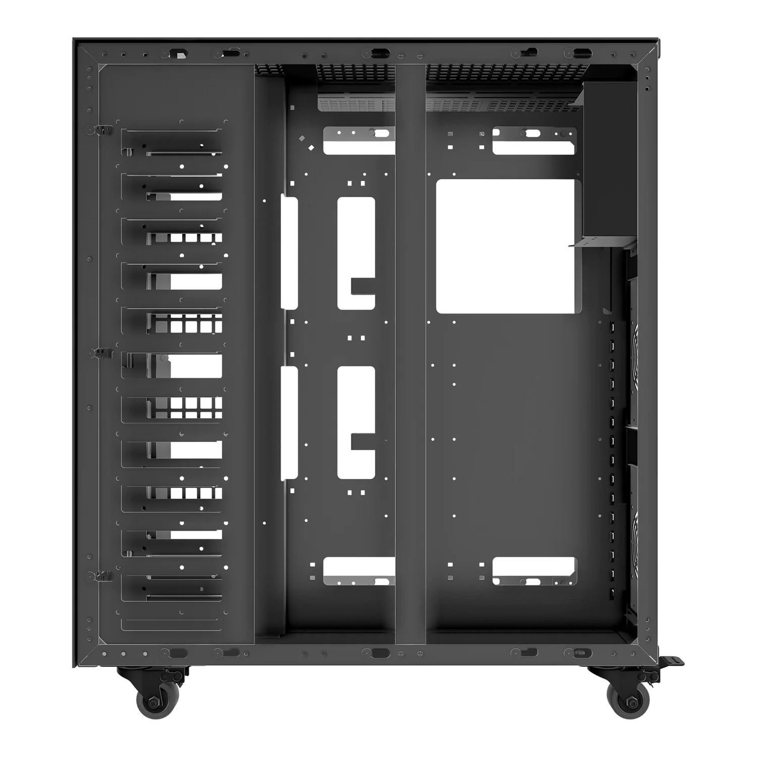 Caixa E-ATX UNYKAch UNY Pro 1500 Tower preta com suporte para refrigeração líquida 480 mm - Imagem 3
