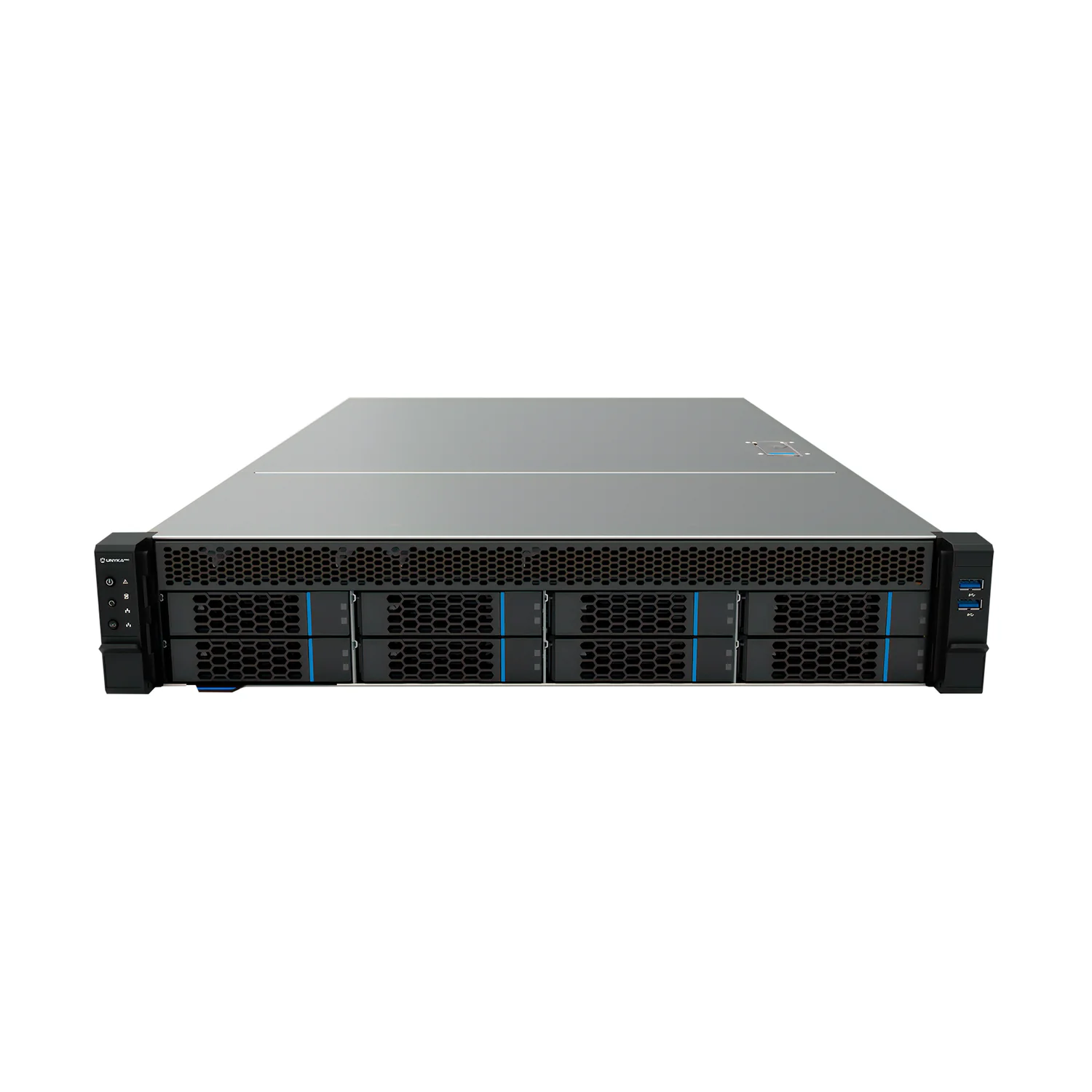 Caixa de servidor UNYKAch HSW4208 G3 Rack 2U com 8 baías Hot Swap e fonte redundante - Imagem 2