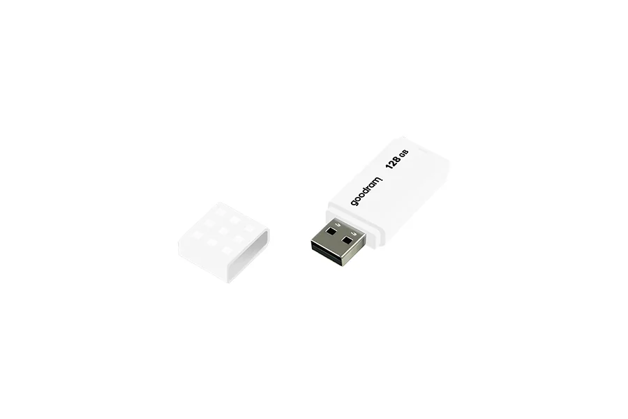 Pen USB Goodram UME2 128GB USB 2.0 branca com tampa