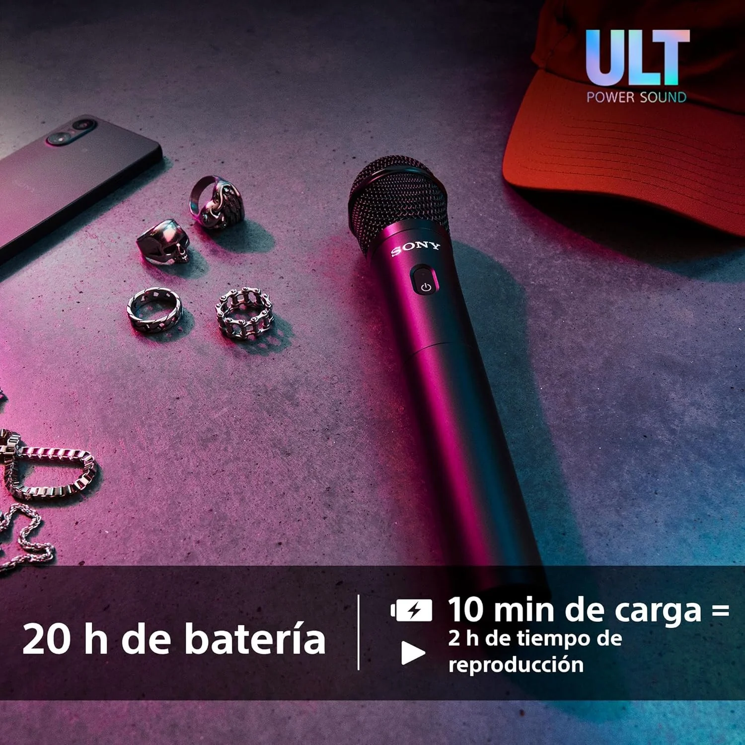 Microfones sem fios Sony UO-ULTMIC1 conjunto duplo com cancelamento de ruído - Imagem 7