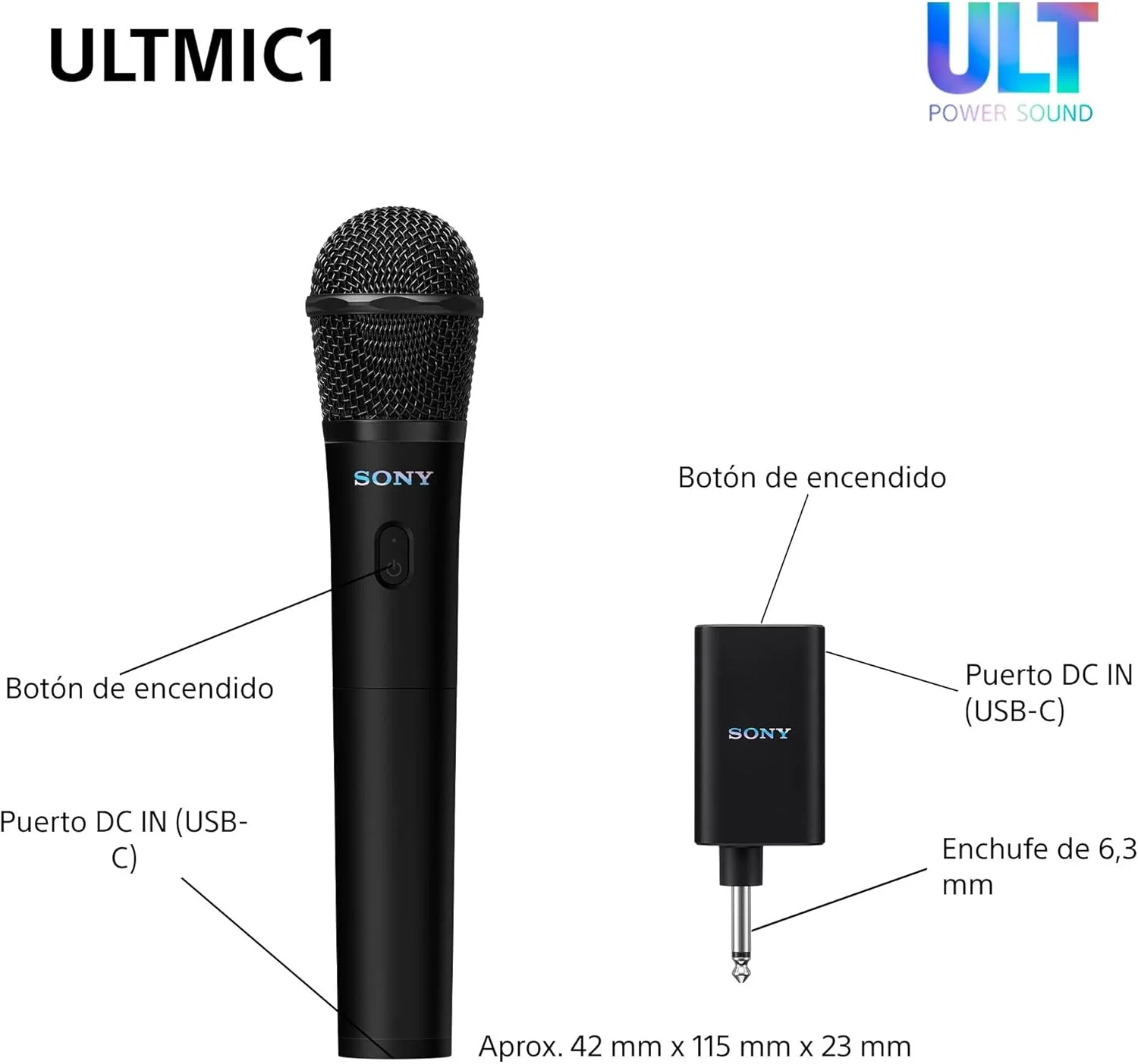 Microfones sem fios Sony UO-ULTMIC1 conjunto duplo com cancelamento de ruído - Imagem 9