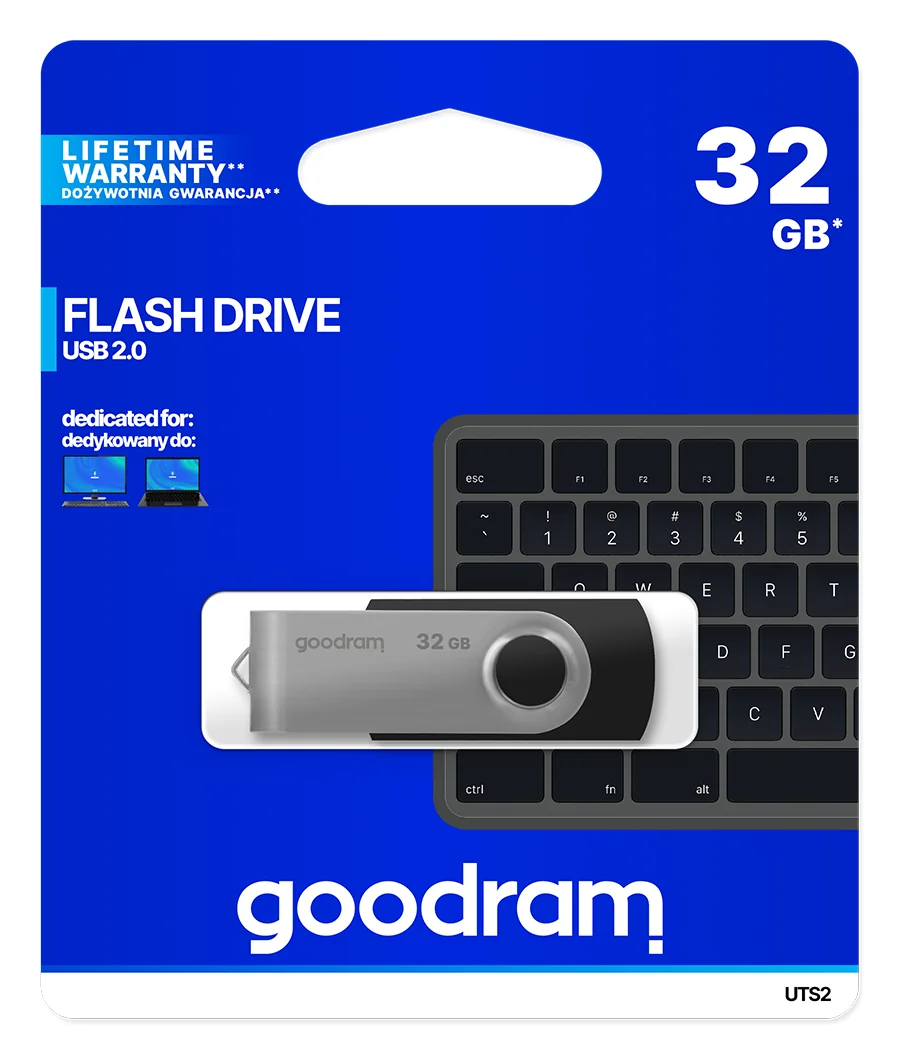 Pen USB Goodram UTS2 32 GB USB 2.0 Type-A em preto - Imagem 5
