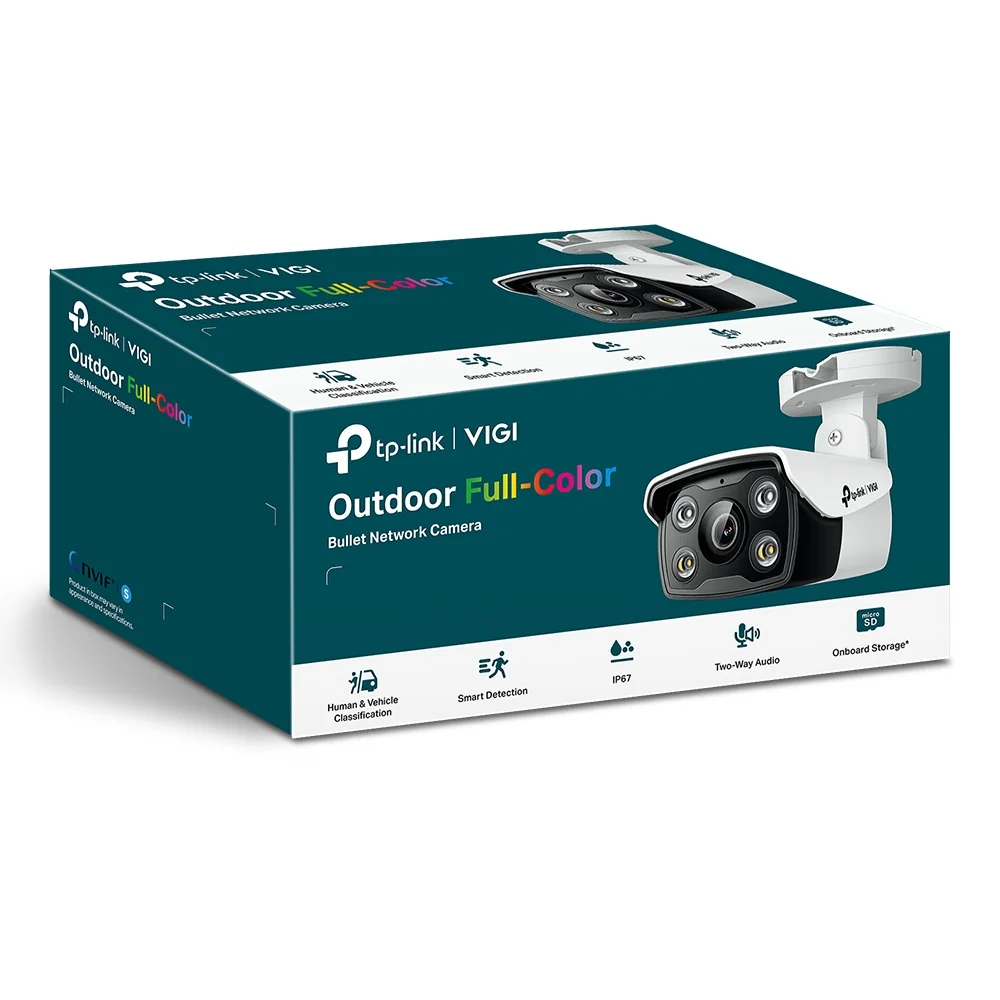 Câmara de Segurança IP Bullet TP-Link VIGI C330 3MP Full-Color 6mm Exterior IP67 Branco - Imagem 2