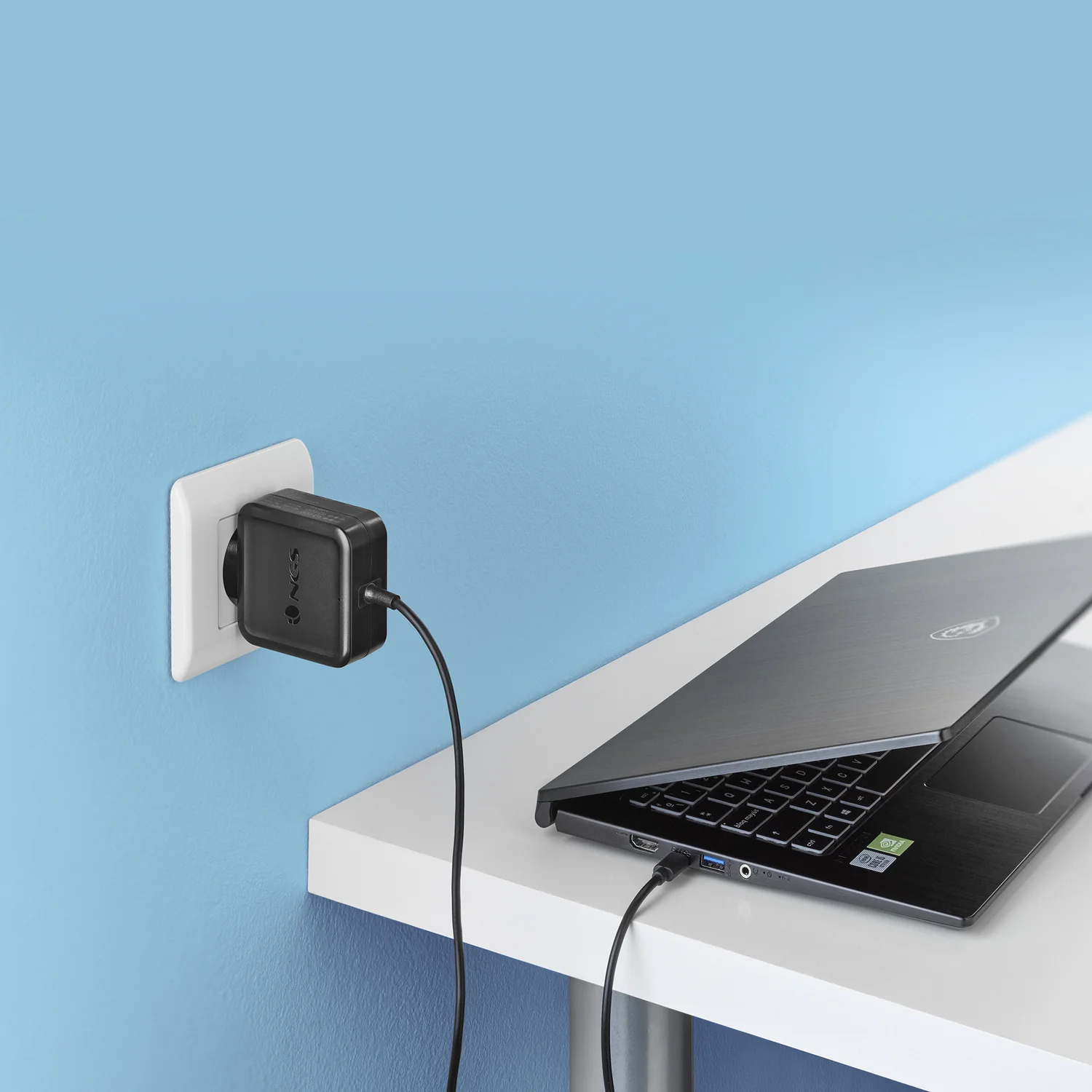 Carregador parede portátil NGS W-45W USB Type-C 45W universal - Preto - Imagem 9