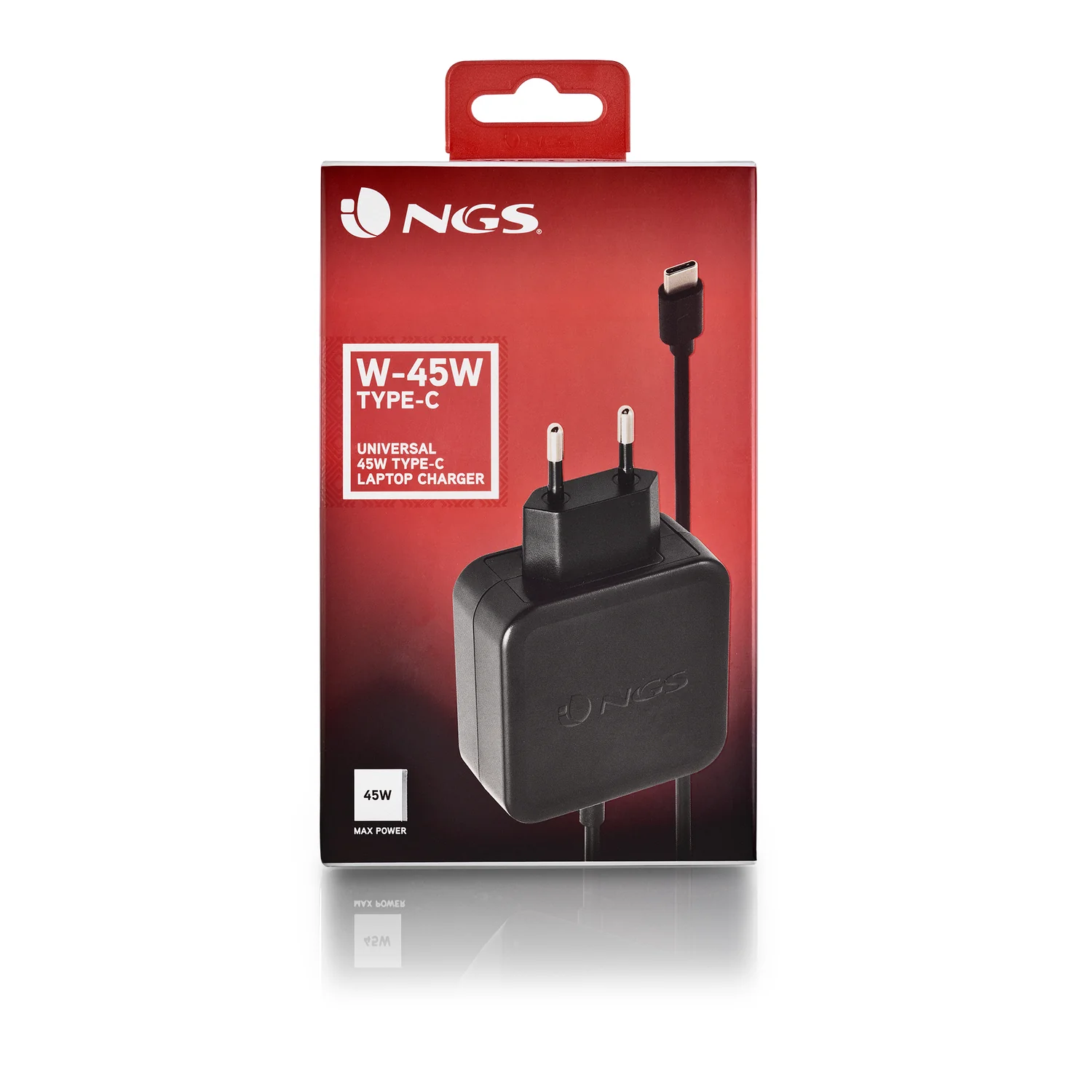 Carregador parede portátil NGS W-45W USB Type-C 45W universal - Preto - Imagem 5
