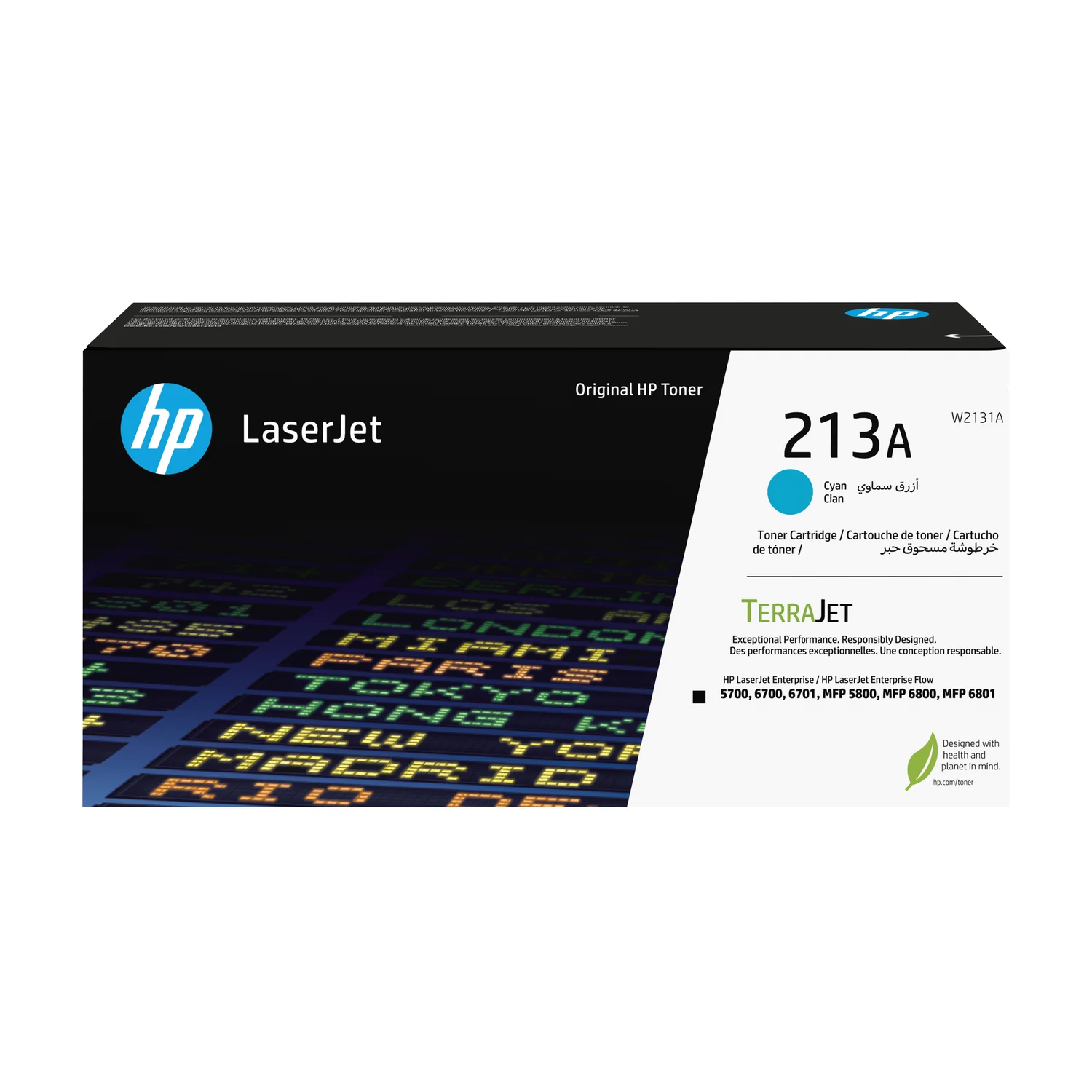 Toner laser HP 213A original ciano TerraJet sustentável - Imagem 1