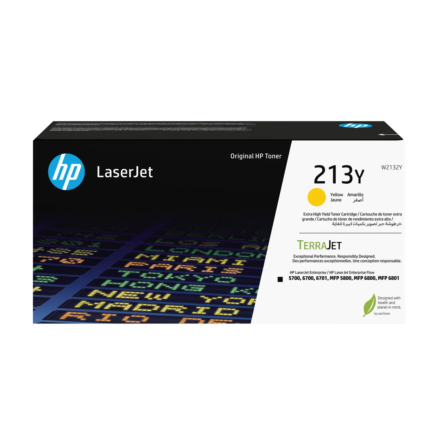 Toner HP 213Y LaserJet Original Amarelo Rendimento Extra Elevado 12000 Páginas - Imagem 1