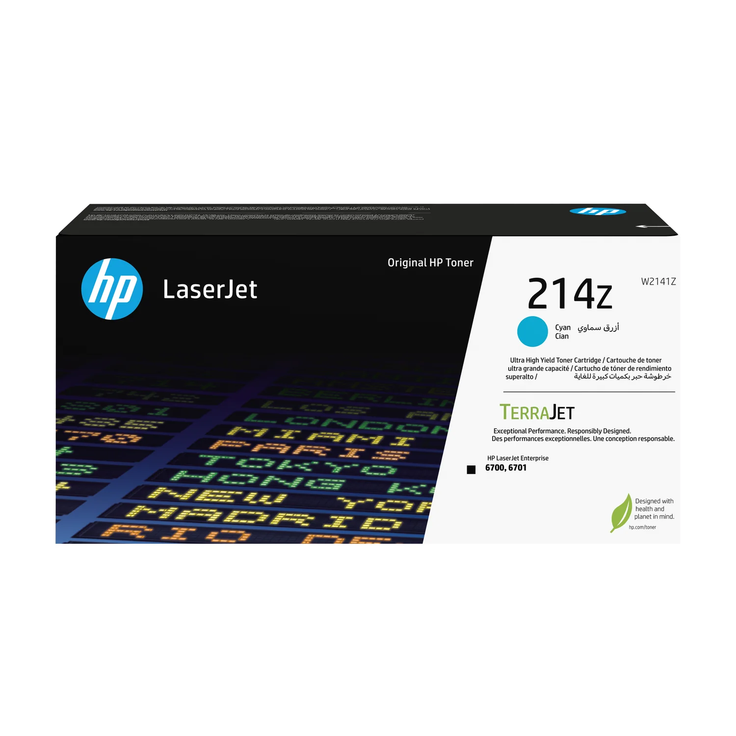 Toner laser HP 214Z ciano original LaserJet rendimento ultra elevado 26000 páginas - Imagem 1
