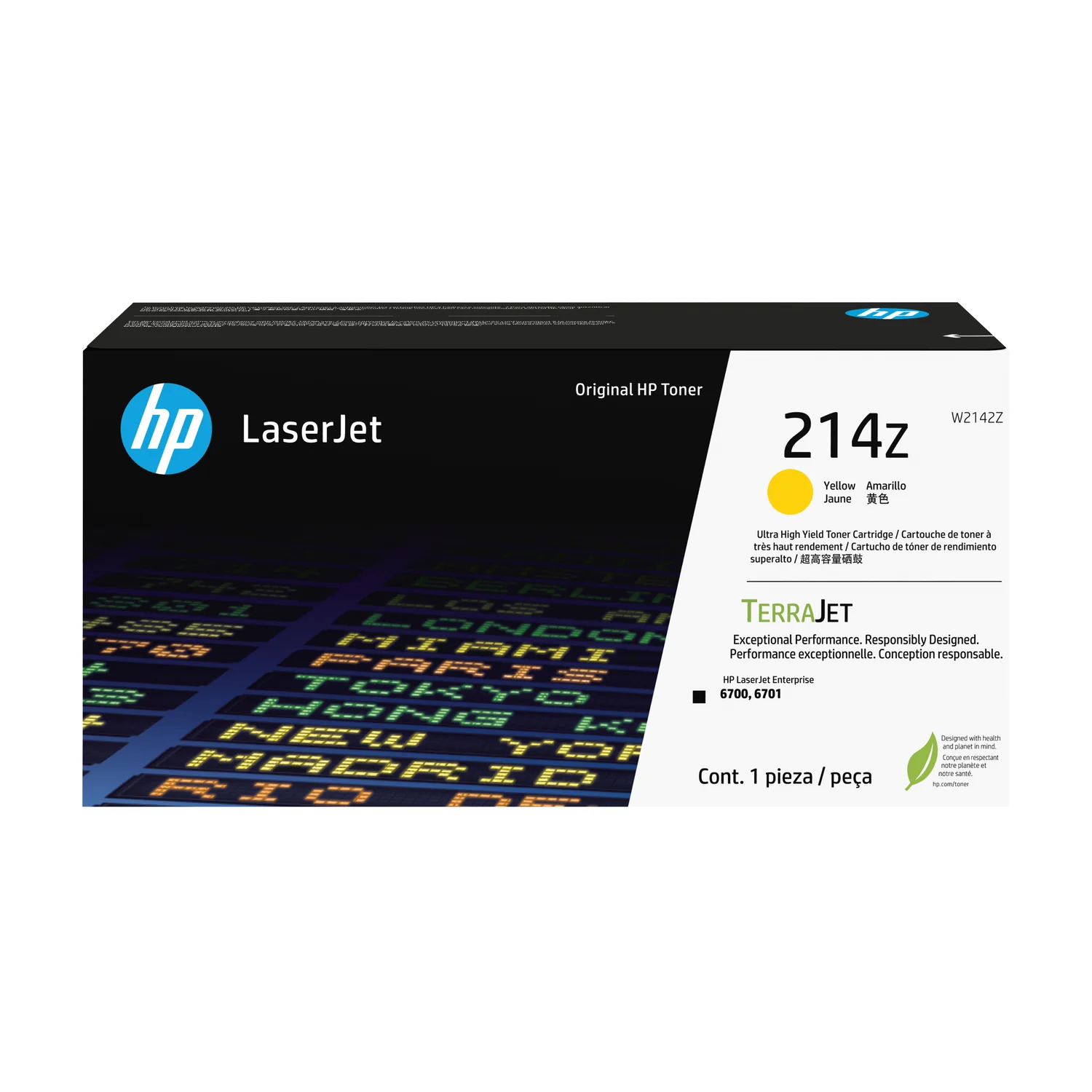 Toner HP LaserJet Original 214Z Amarelo de rendimento ultra elevado 26000 páginas - Imagem 1