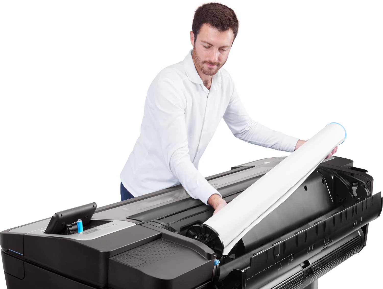 Impressora de grande formato HP DesignJet T1700 44 polegadas 2400x1200 DPI para CAD GIS - Imagem 14