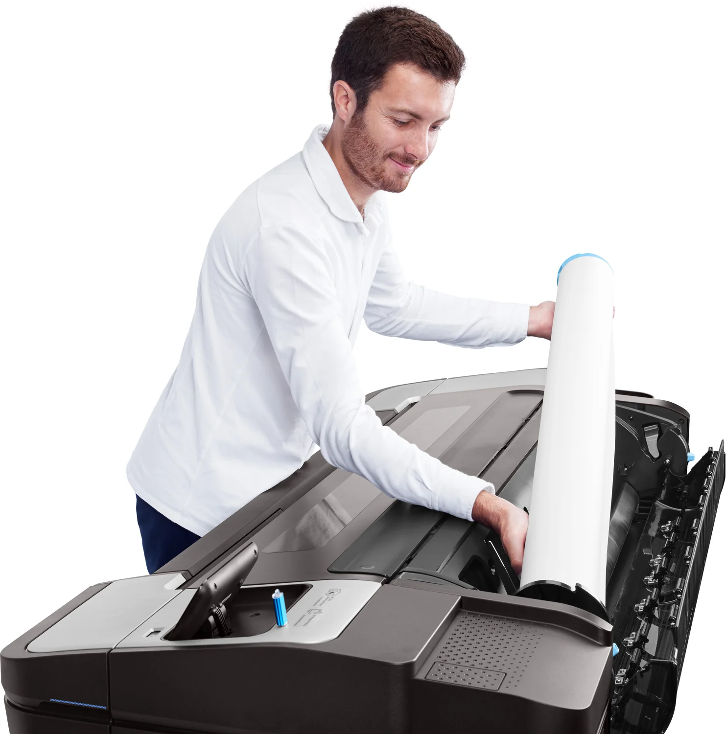 Plotter HP DesignJet T1700dr 44" 2400x1200 DPI 128GB 500GB HDD Ethernet Cinzento - Imagem 11