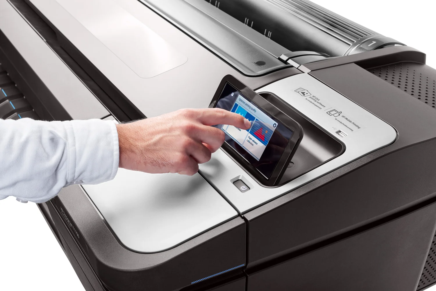 Plotter HP DesignJet T1700dr 44" 2400x1200 DPI 128GB 500GB HDD Ethernet Cinzento - Imagem 10