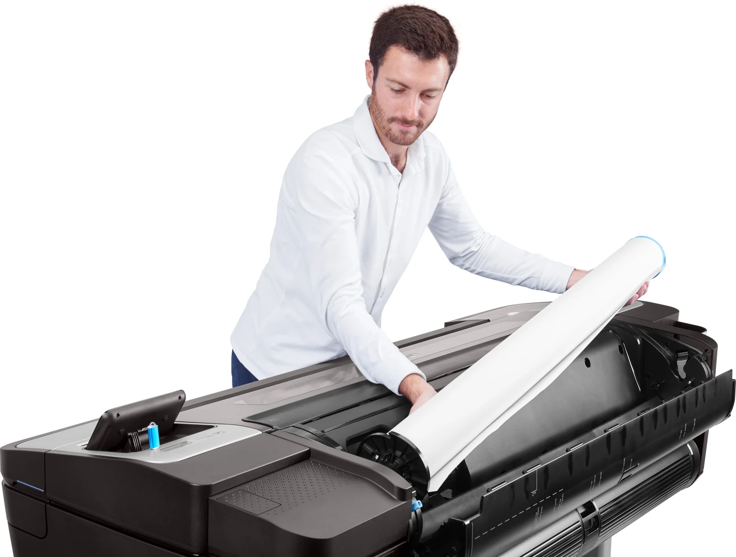 Plotter HP DesignJet T1700dr 44" 2400x1200 DPI 128GB 500GB HDD Ethernet Cinzento - Imagem 13