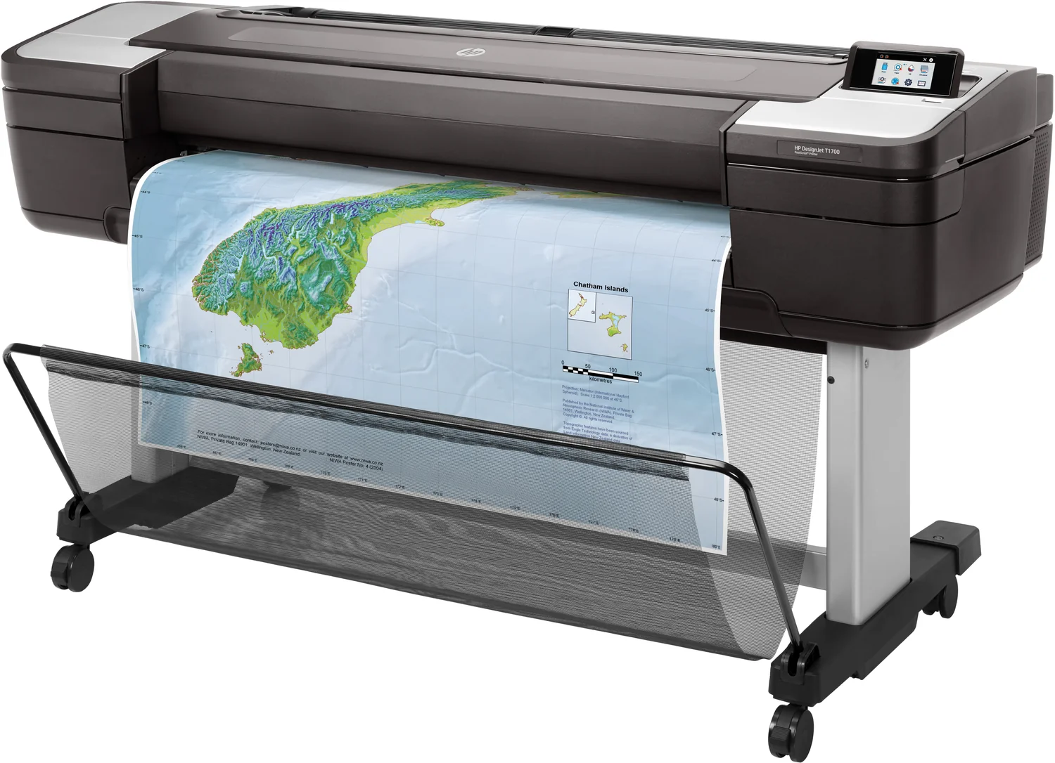 Plotter HP DesignJet T1700dr 44" 2400x1200 DPI 128GB 500GB HDD Ethernet Cinzento - Imagem 6
