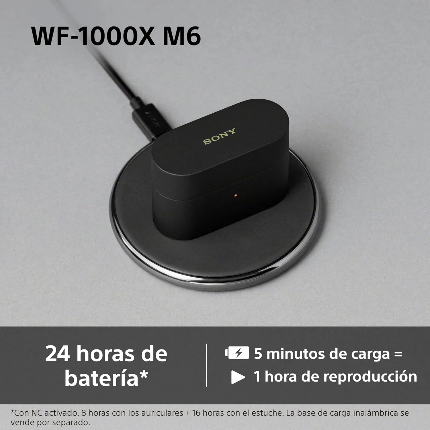 Auriculares Bluetooth True Wireless Sony WF-1000XM6 com Cancelamento de Ruído - Prateado - Imagem 8