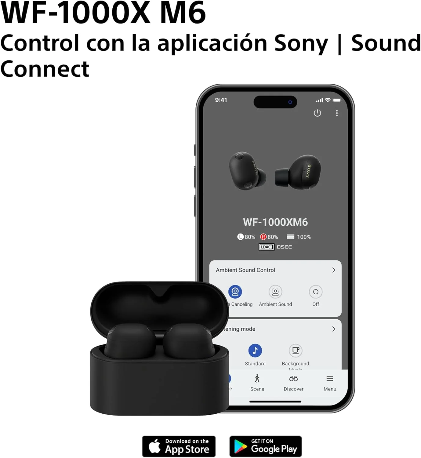 Auriculares Bluetooth True Wireless Sony WF-1000XM6 com Cancelamento de Ruído - Prateado - Imagem 9