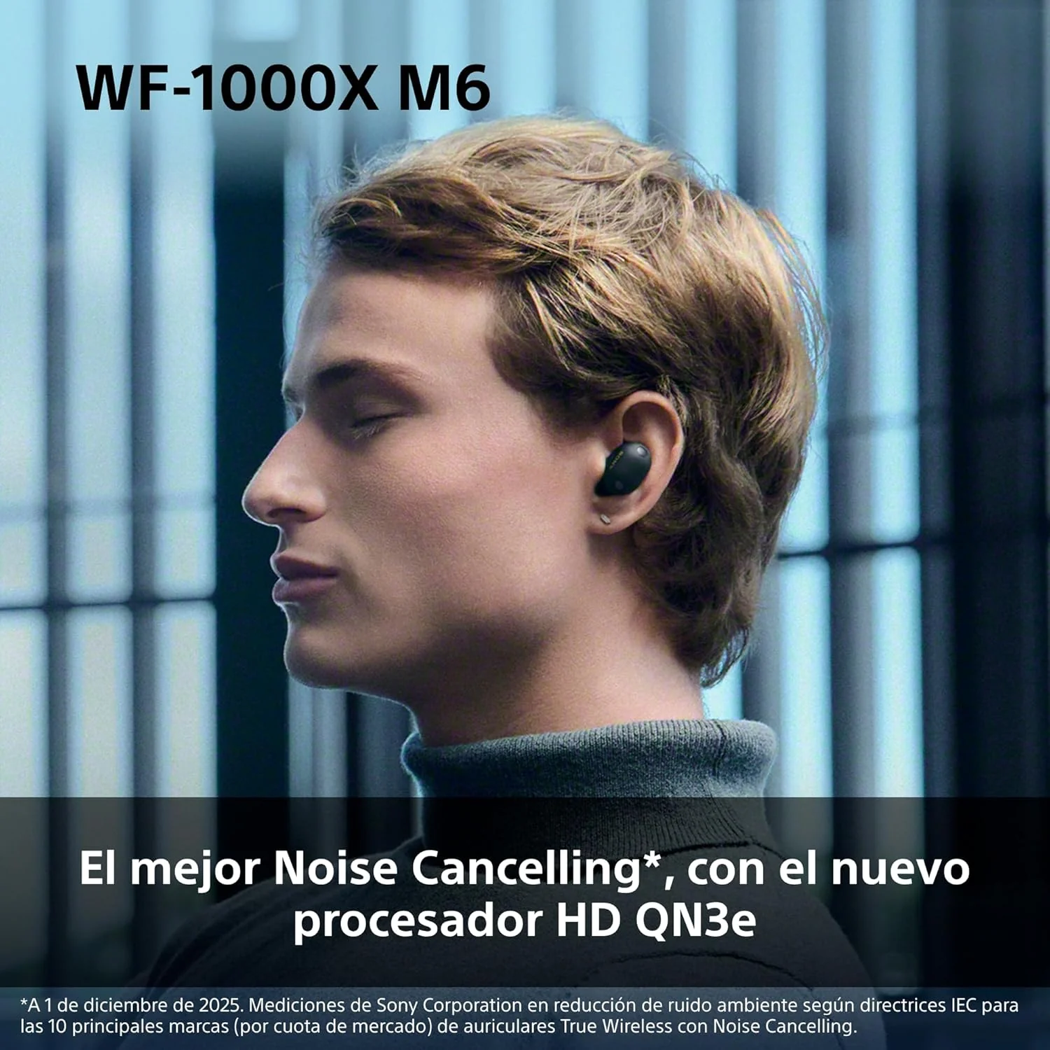 Auriculares Bluetooth True Wireless Sony WF-1000XM6 com Cancelamento de Ruído - Prateado - Imagem 3