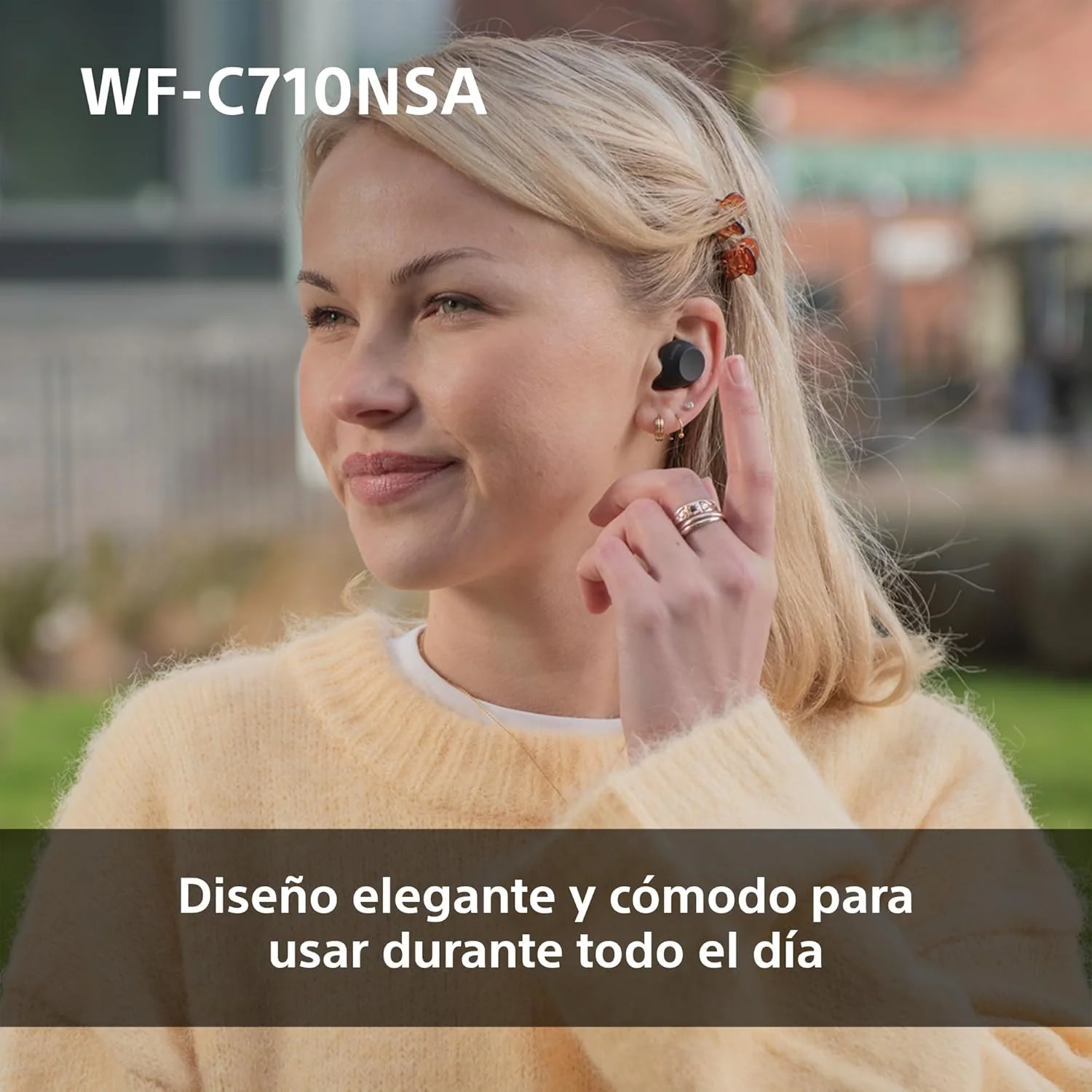 Auriculares Bluetooth True Wireless Sony WF-C700N Verde Menta - Noise Cancelling, IPX4 - Imagem 5