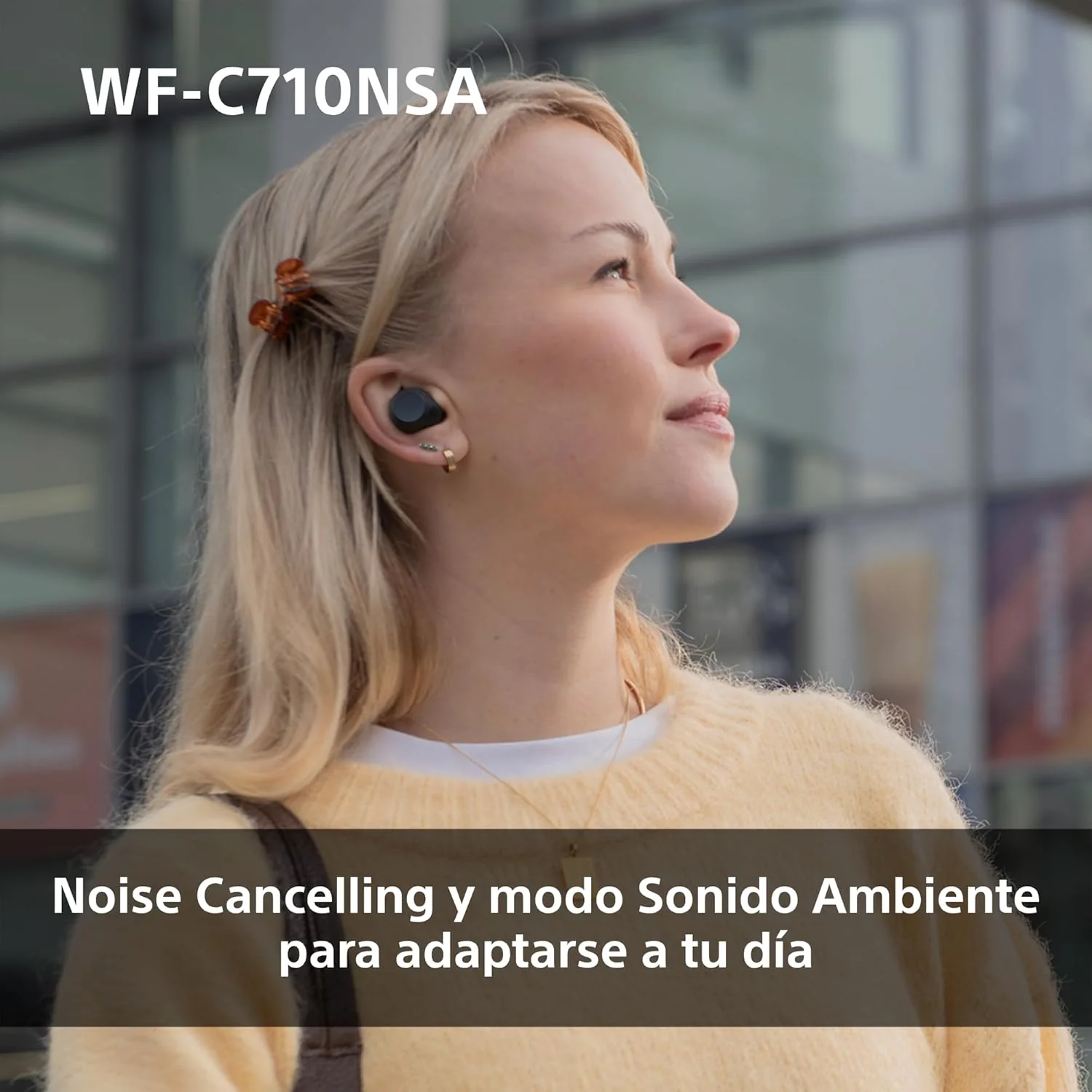 Auriculares Bluetooth True Wireless Sony WF-C700N Verde Menta - Noise Cancelling, IPX4 - Imagem 3