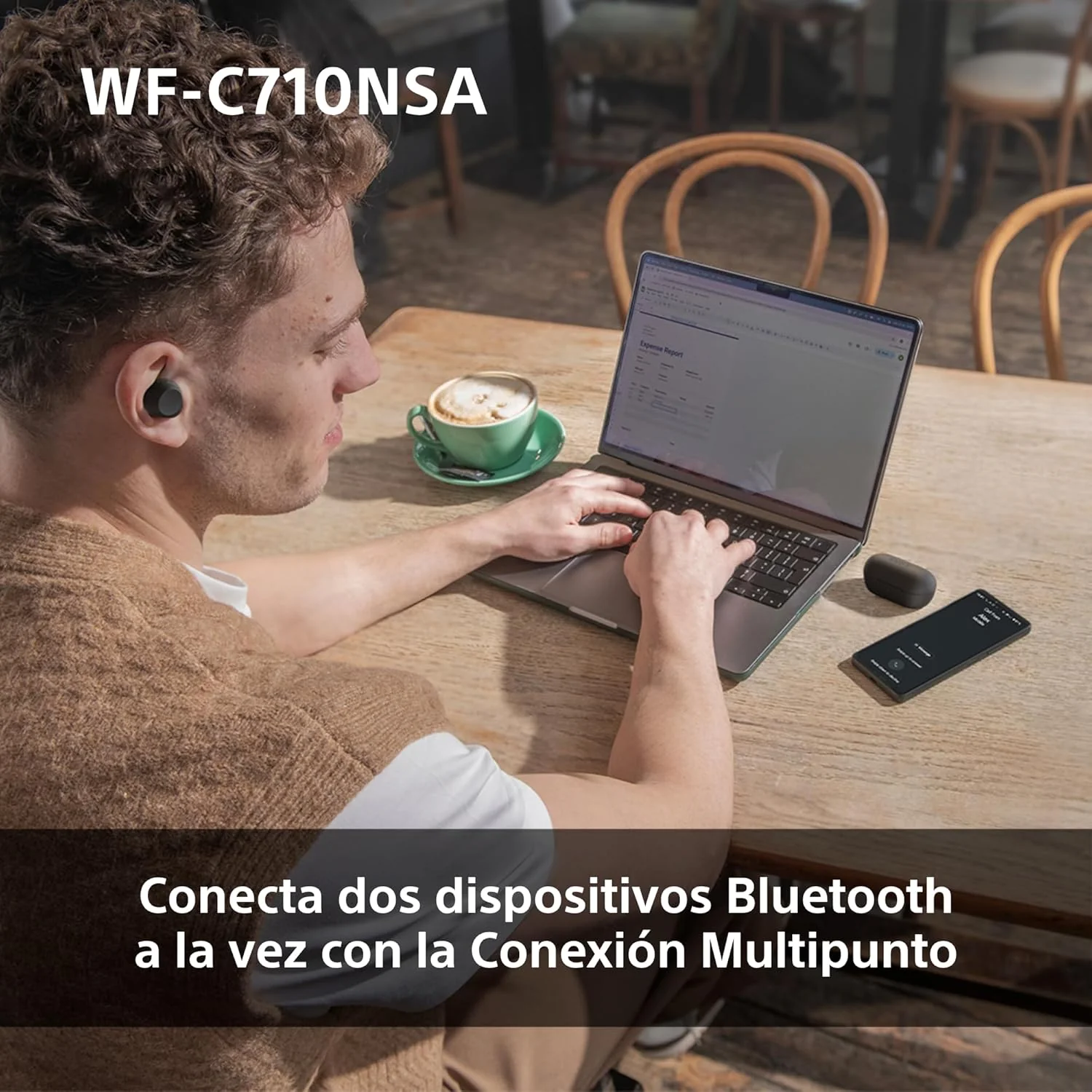 Auriculares Bluetooth Sony WF-C700N True Wireless Lavanda com Noise Cancelling - Imagem 8