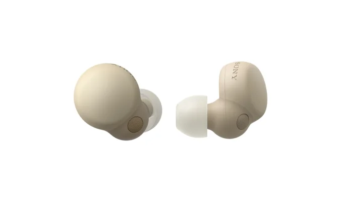 Auriculares Bluetooth Sony LinkBuds S WF-LS900N True Wireless Bege com Noise Cancelling - Imagem 1