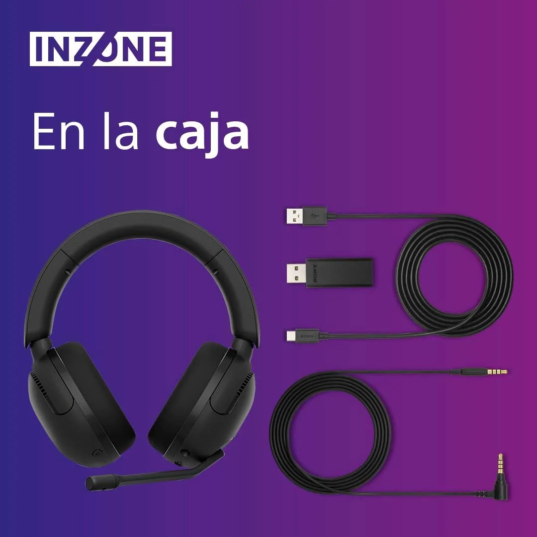Auscultadores Gaming Bluetooth Sony INZONE H5 WH-G500 Sem Fios Preto - Imagem 7