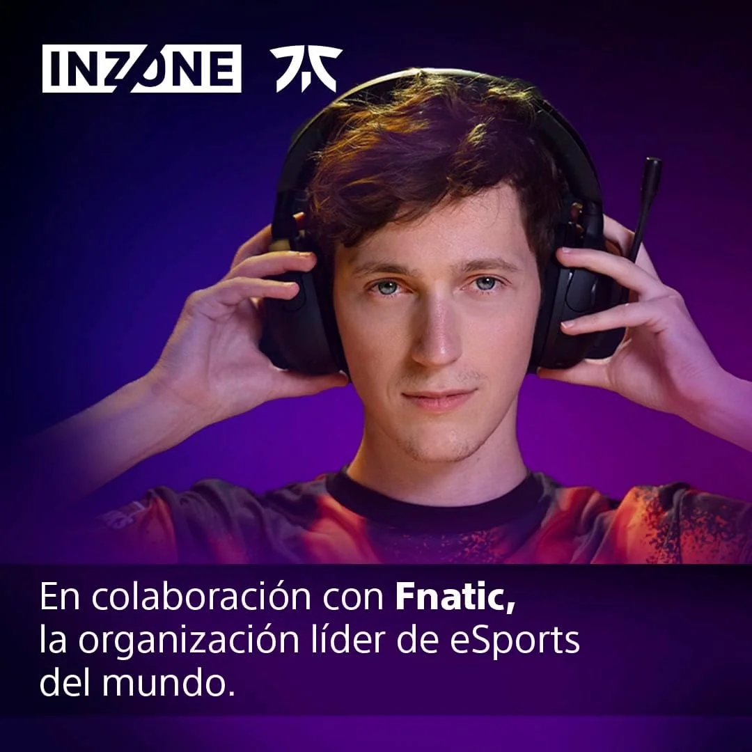 Auscultadores Gaming Bluetooth Sony INZONE H5 WH-G500 Sem Fios Preto - Imagem 2