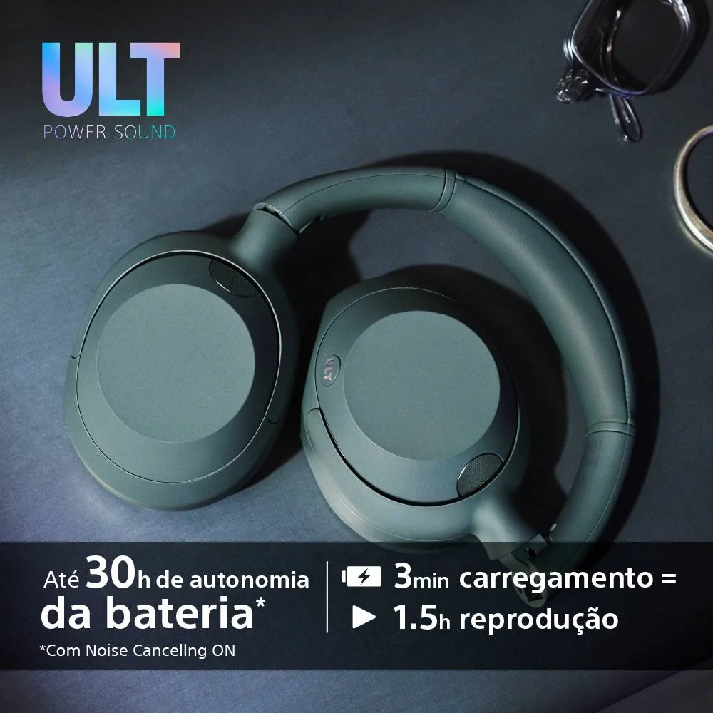 Auscultadores Sony WH-ULT900N ULT Wear Bluetooth Noise Cancelling 30h Multipoint Bass Boost Cinza - Imagem 8