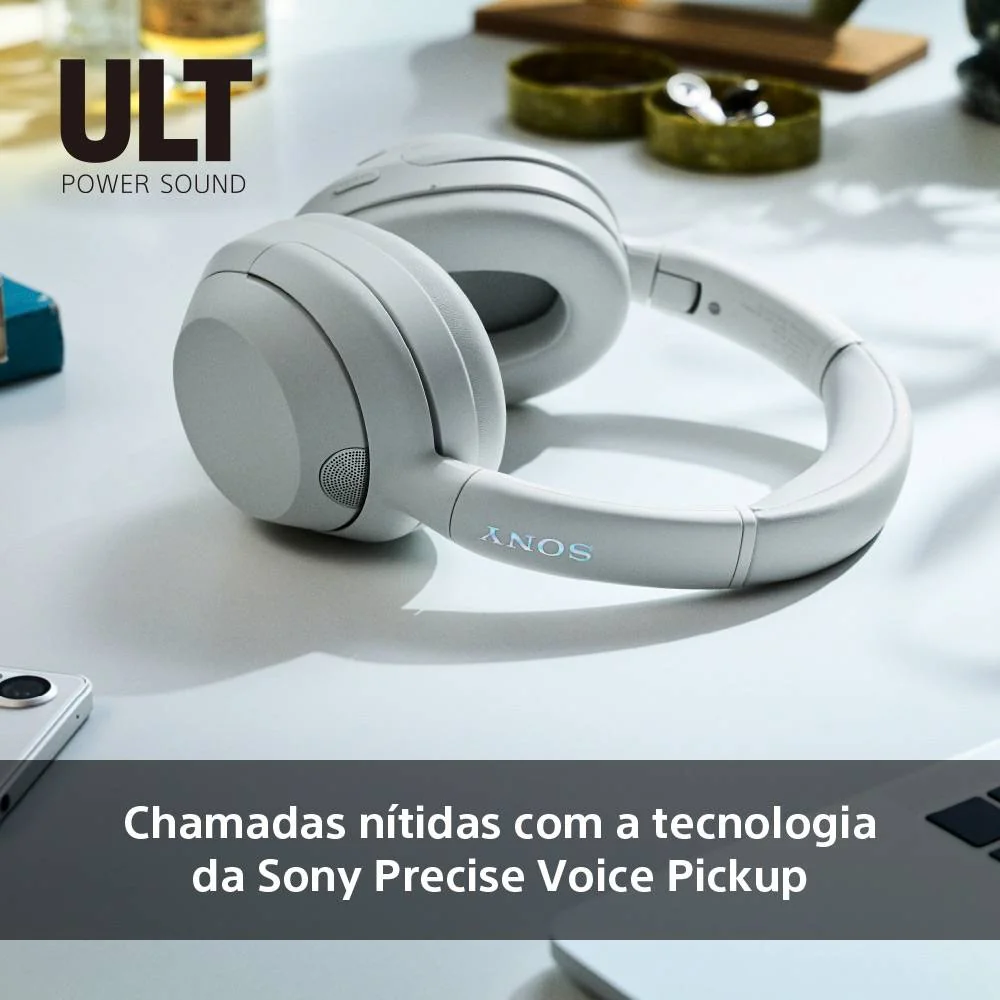Auscultadores Sony WH-ULT900N ULT Wear Bluetooth Noise Cancelling 30h Multipoint Bass Boost Cinza - Imagem 6
