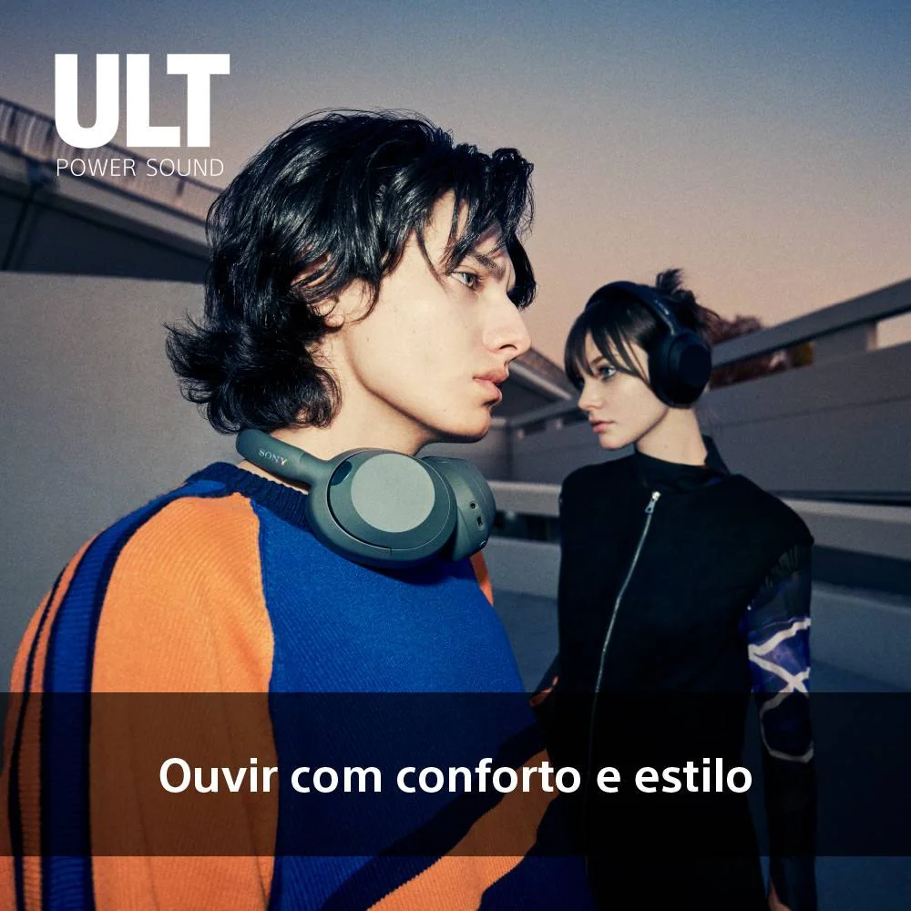 Auscultadores Sony WH-ULT900N ULT Wear Bluetooth Noise Cancelling 30h Multipoint Bass Boost Cinza - Imagem 5