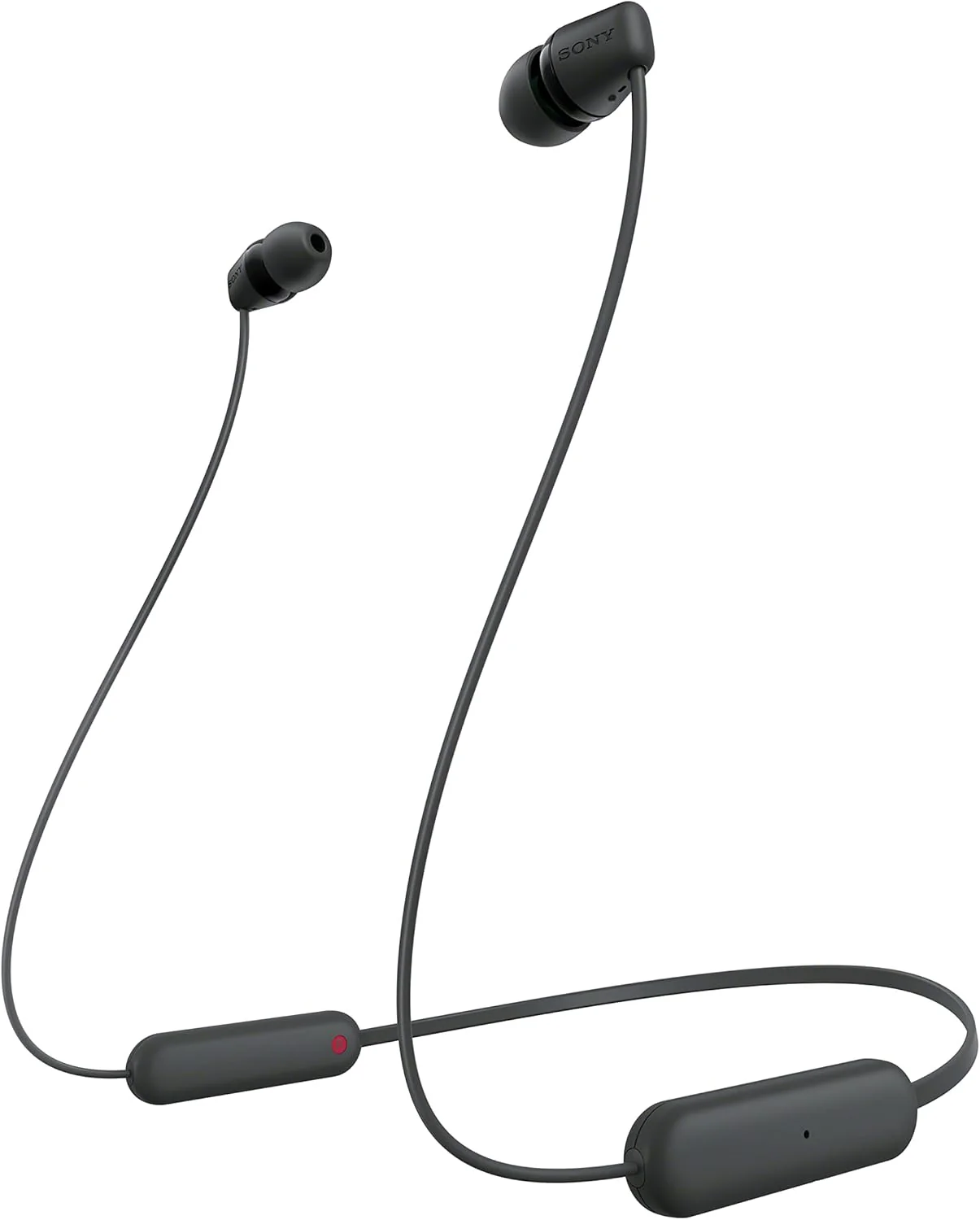 Auriculares In-Ear Bluetooth Sony WI-C100 com Banda de Pescoço 25h Autonomia IPX4 Preto