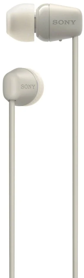 Auriculares In-Ear Sony WI-C100 Bluetooth Cabo Pescoço 25h IPX44 App Headphones Connect Bege - Imagem 2