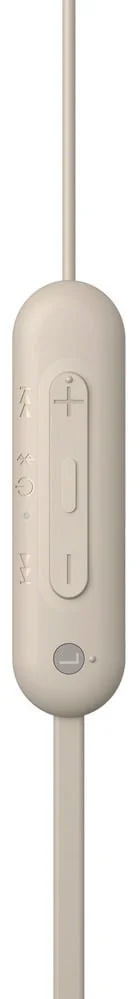 Auriculares In-Ear Sony WI-C100 Bluetooth Cabo Pescoço 25h IPX44 App Headphones Connect Bege - Imagem 3