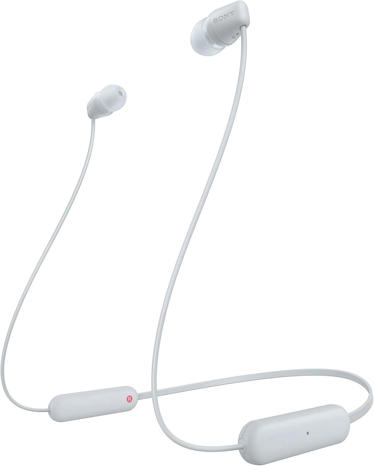 Auriculares Bluetooth Sony WI-C100 In-Ear IPX4 25h Branco