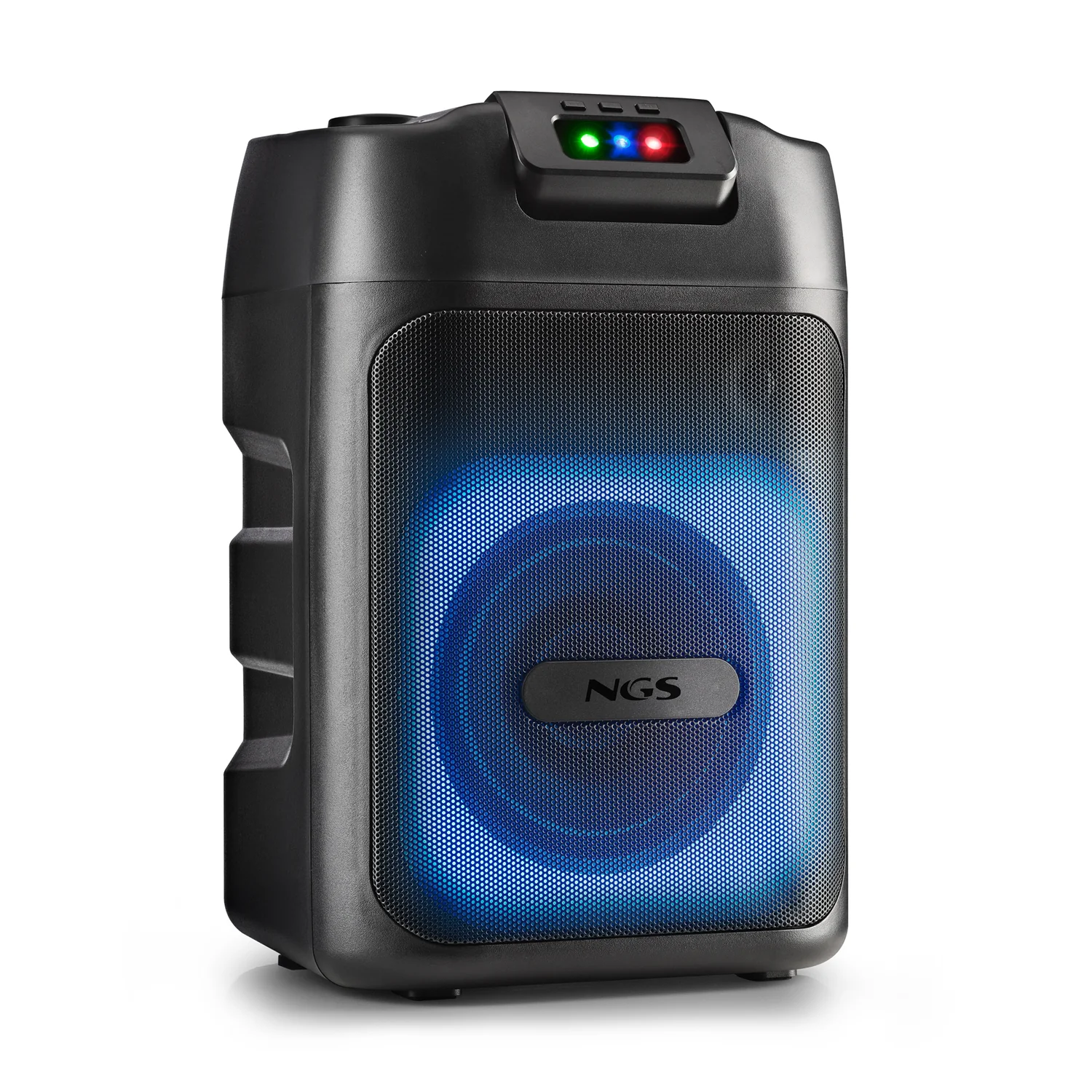 Coluna Bluetooth NGS Wild Club Portátil 80W TWS IPX6 com Luzes Laser Preto