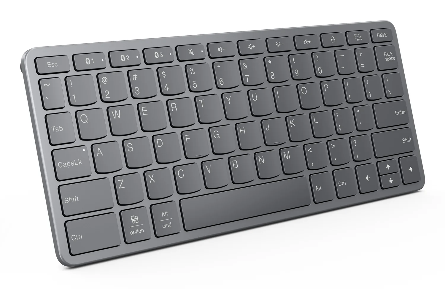 Teclado Sem Fios Lenovo Multi-Device Tab Bluetooth USB-C Layout Português/Inglês UK Cinzento - Imagem 2