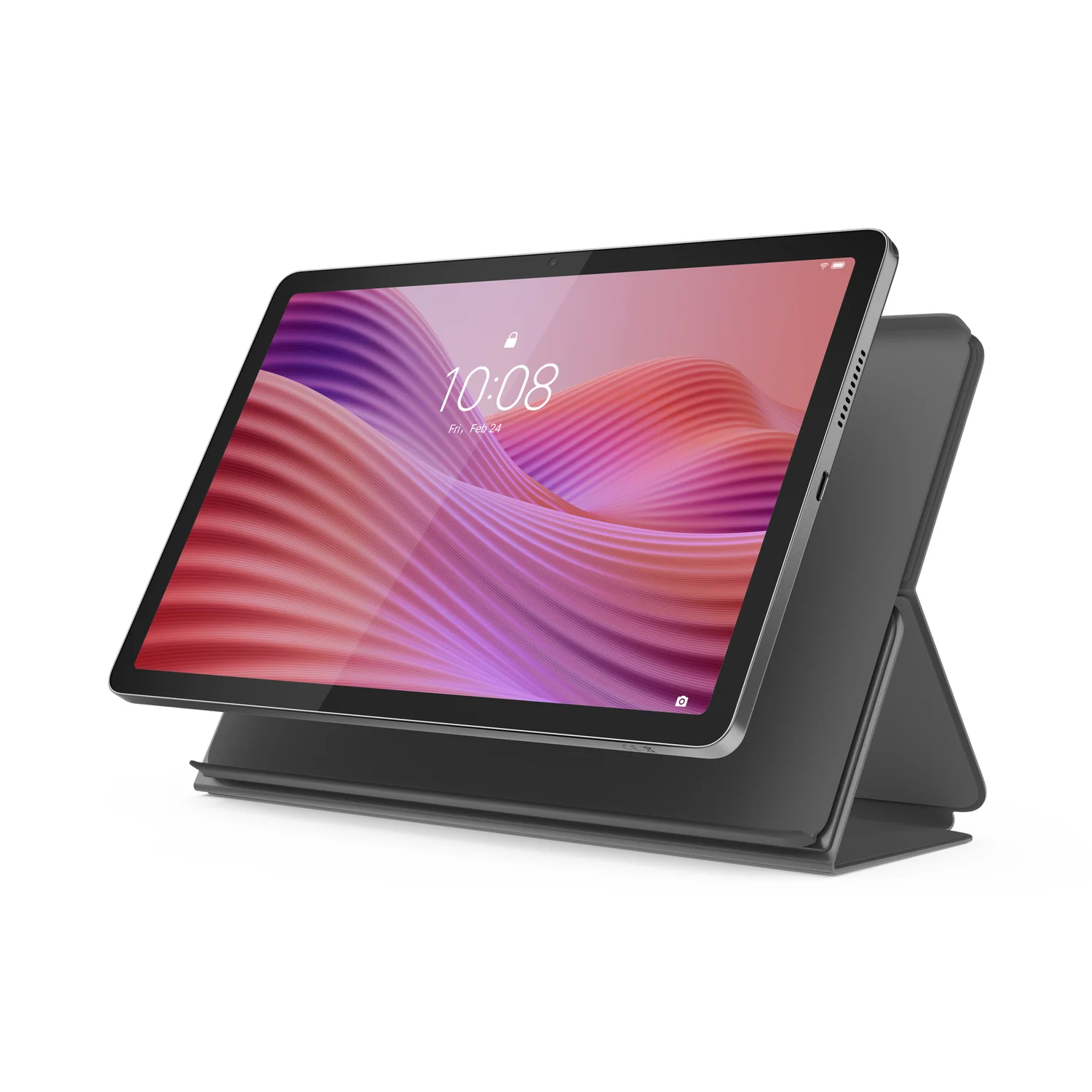 Capa Lenovo Folio Case para Tab 10.1" Cinzento Plástico PU ZG38C06653 - Imagem 5