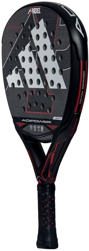 Raquete de Padel Adidas Adipower A1 2025 Diamond Oversize Carbono 3K EVA Soft Performance Preto - Imagem 2