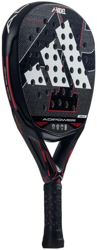 Raquete de Padel Adidas Adipower A1 2025 Diamond Oversize Carbono 3K EVA Soft Performance Preto - Imagem 3