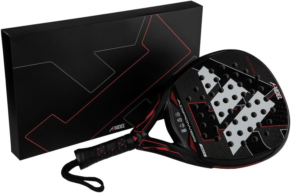 Raquete de Padel Adidas Adipower A1 2025 Diamond Oversize Carbono 3K EVA Soft Performance Preto - Imagem 5