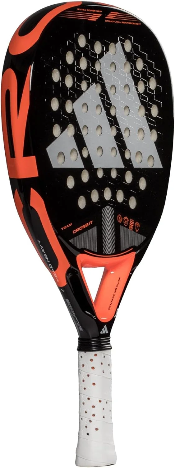 Raquete de Padel ADIDAS Cross It Team 3.4 2025 Fibra de Vidro EVA Soft Performance Preto e Laranja - Imagem 3