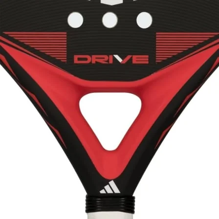 Raquete de Padel Adidas Drive 3.5 2026 Fibra de Vidro Forma Redonda 360-375g Preto e Vermelho - Imagem 3