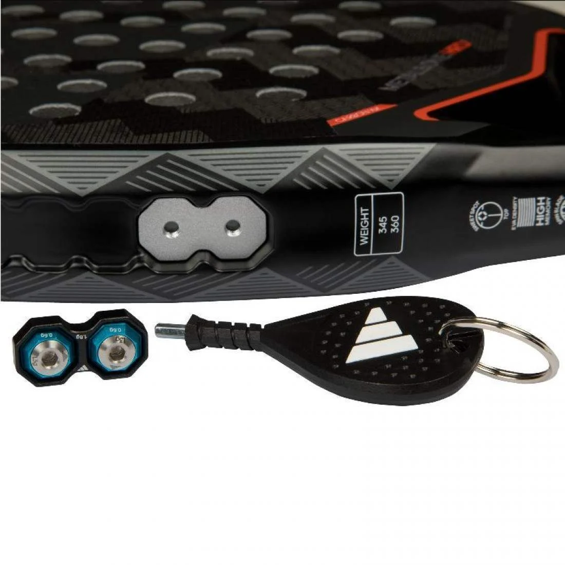 Raquete de Padel Adidas Metalbone HRD+ 2025 (Ale Galan)/ Preta e Branca - Imagem 6
