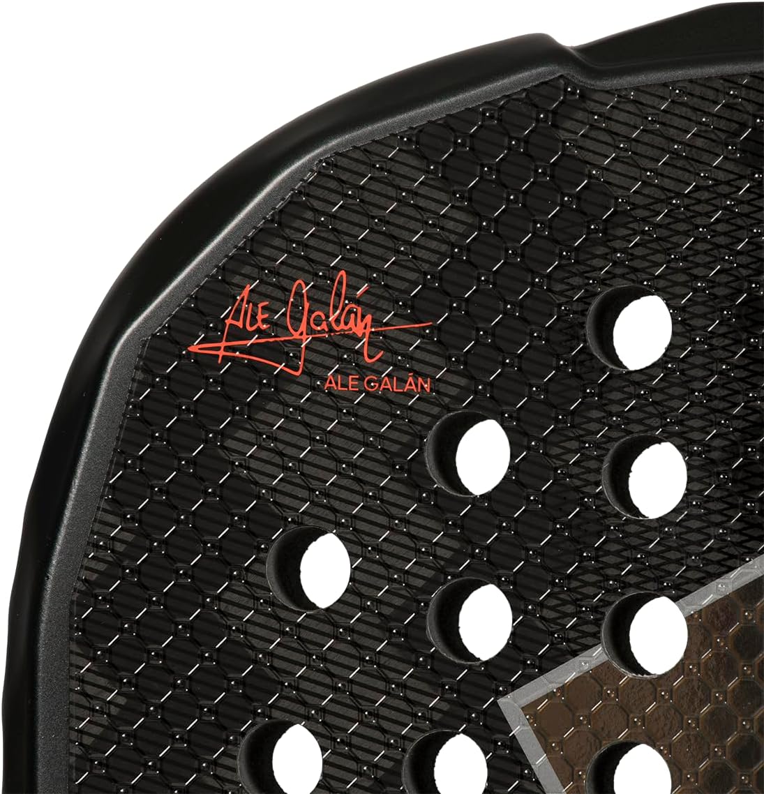 Pala de Padel Adidas Metalbone HRD+ 2026 Ale Galán Carbono 16K Preto e Vermelho - Imagem 4