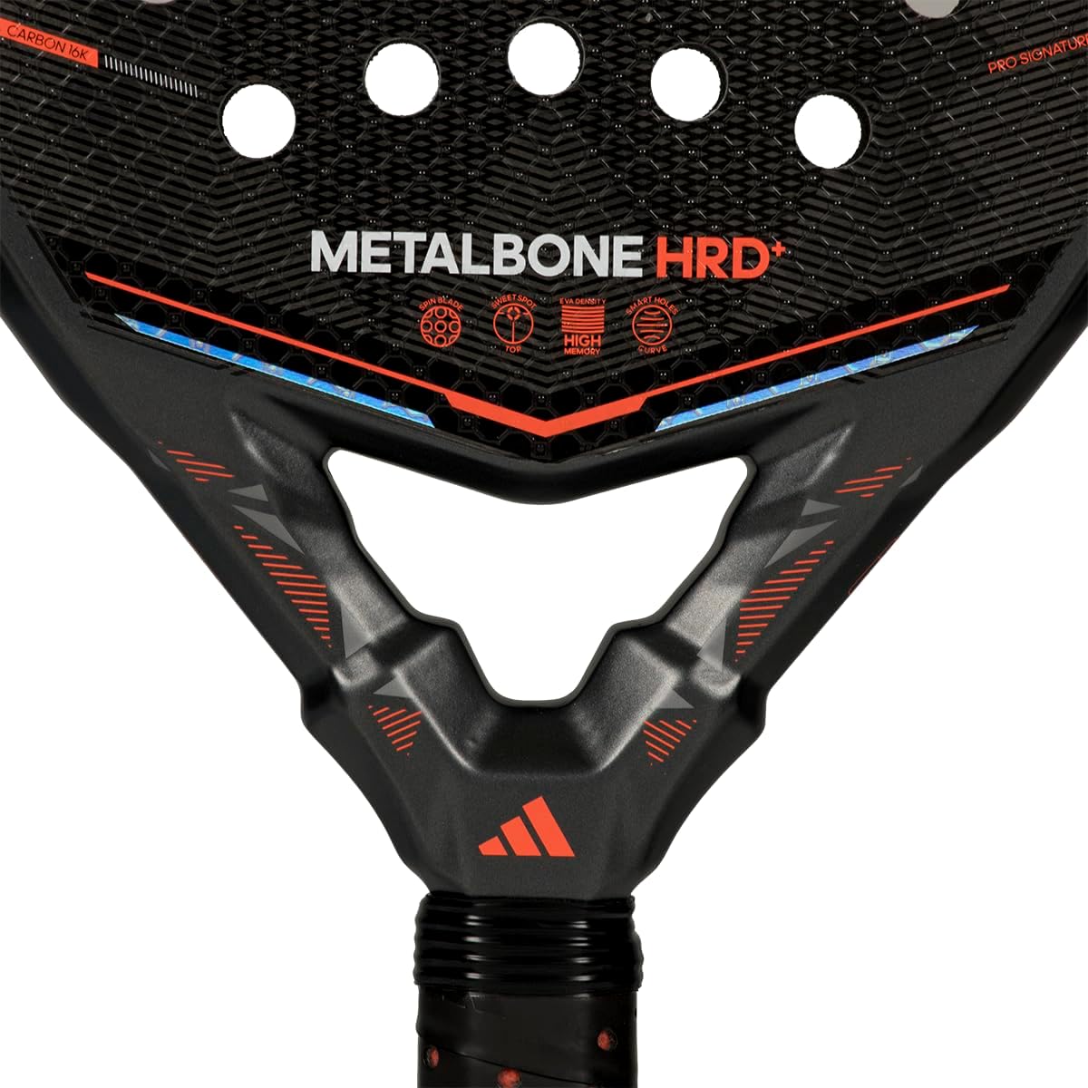 Pala de Padel Adidas Metalbone HRD+ 2026 Ale Galán Carbono 16K Preto e Vermelho - Imagem 2